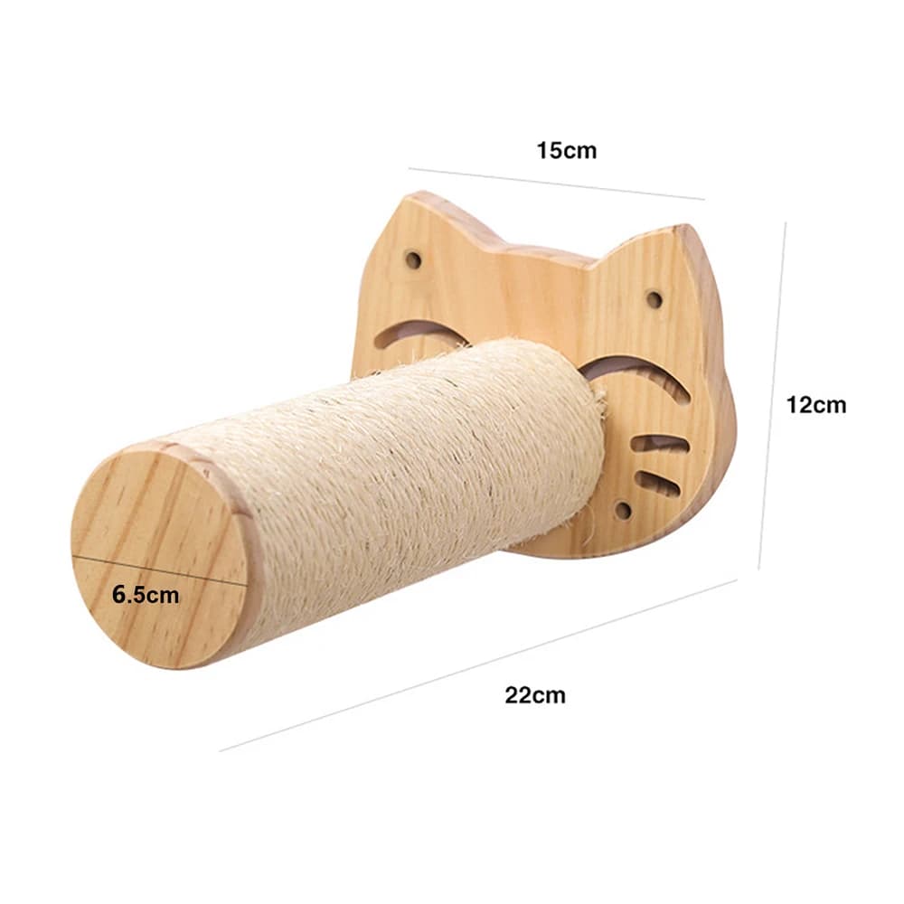 arbre à chat en bois artisanal