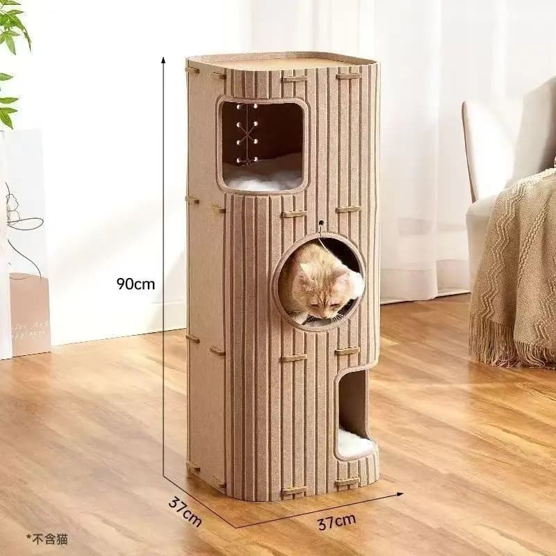 Arbre à chat bois - Tour de chats