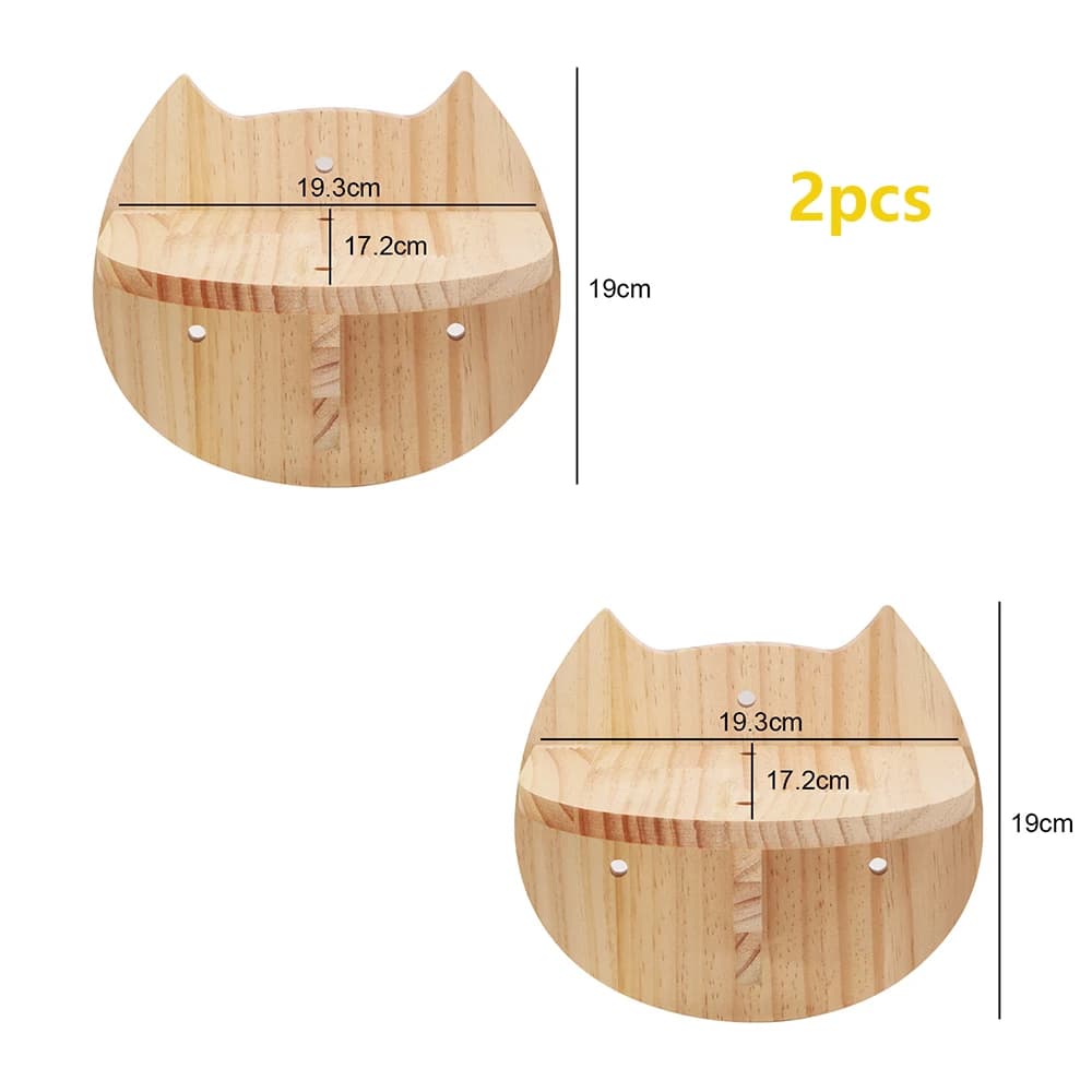 Arbre à chat bois - Étoiles de bois