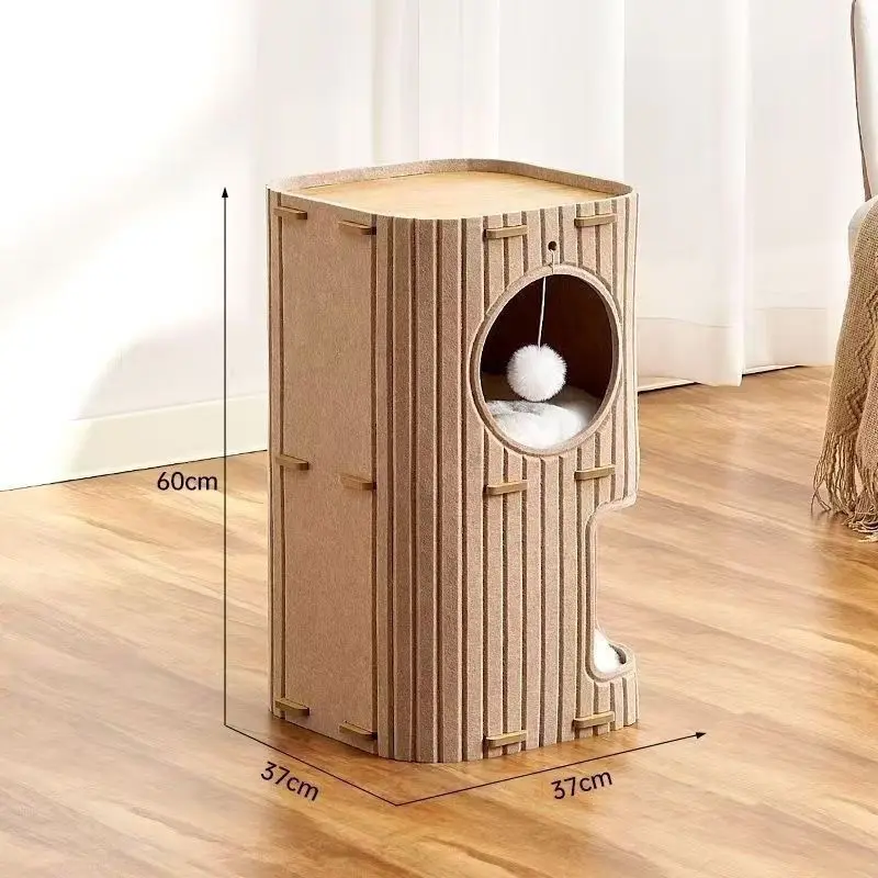 Arbre à chat bois - Tour bois félin